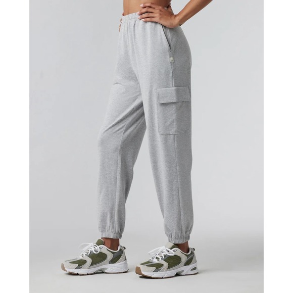 Vuori Pants - Vuori Gray Boyfriend Cargo Sweatpant